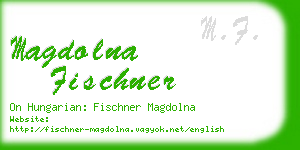 magdolna fischner business card